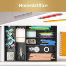 Silverware Organizer Kitchen Drawer Organizer Utensil Organizer Bamboo Silverware Holder Cutlery Organizer in Drawer Flatware Organizer Tray(7 slots, Black by CozyNest Decor