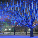 YIQU 2-Pack Extendable Christmas Lights Outdoor,16 Tubes 384 led Meteor Shower Rain Lights Led Falling Icicle Lights Perfect for Christmas Holiday Party Home Patio Outdoor Decorations(Blue) by GreenHaven Gardens