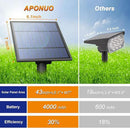 APONUO Solar Spot Lights Outdoor 4-in-1 Solar Landscape Lighting Dusk to Dawn Solar Uplights IP65 Waterproof 9.8ft Cable Outdoor Spot Lights for Yard Pathway Garden Tree Decoration (Cool White) by GreenHaven Gardens