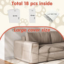 18 Pcs Large Cat Scratch Furniture Protector, Transparent Couch Protector from Cat Claws, Single-Sided Self Adhesive Anti Pet Deterrent Sofa Cover, 17in by TinyTreasures Baby Boutique