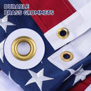 American Flag 4x6 Ft ，Upgraded Thickened - Spun Polyester Series Fade-Resistant Ultra Durable Tear-Resistant Heavy Duty Flags Heavy Duty, Embroidered Stars, Sewn Stripes, Brass Grommets by GreenHaven Gardens