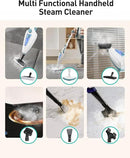 12-in-1 Steam Mop, Fast 15-Sec Heat-Up, 1500W Detachable Handheld Steam Cleaner with 2 Dirt Grip Pads, Removes 99.99% Stubborn Stains for Hardwood Floors, Windows, Tiles, Furniture, Pearl Teal by CozyNest Decor