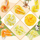 LAWOHO 6 Packs Gradient Yellow Slime Kit - Clear, Butter, Cloud Slimes, Fluffy Slimes for Kids with Charms & Animal Add-ins, Party Favors for Girls & Boys, 360ml Non Stick Slime Making Kit for Kids by TinyTreasures Baby Boutique