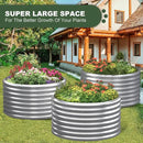 3 Pack 3×3×2ft Galvanized Raised Garden Bed Outdoor, Metal Garden Bed for Vegetables, Above Ground Garden Box for Flower, Steel Raised Beds for Gardening by GreenHaven Gardens
