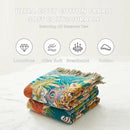 MSGKV Throw Blanket for Couch Cotton Muslin Breathable Leopard Animals Blanket 50"x60" Sofa Chair Blankets for All Seasons Lightweight Farmhouse Blankets Home Decor by CozyNest Decor
