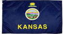 FlagSource Kansas Nylon State Flag, Made in the USA, 4x6' by GreenHaven Gardens