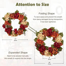 Fall Wreaths for Front Door, 20 inch Autumn Wreath with Hydrangeas Berries Fall Door Wreath Artificial Hydrangea Flowers Wreaths Autumn Decorations for Farmhouse Thanksgiving Harvest Door Wall Outside by CozyNest Decor