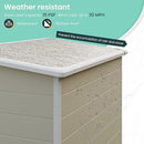 UDPATIO Outdoor Storage Shed 5x3 FT, Plastic Garden Shed for Bike, Garbage Can, Tool, Outside Sheds & Outdoor Resin Shed with Lockable Door for Backyard, Patio, Lawn, Sandstone by GreenHaven Gardens