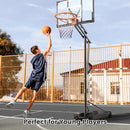 Basketball Hoop Outdoor, 8.5ft Height Adjustable Portable Hoops & Goals with HDPE Backboard and Wheels for Kids/Teens/Adults Backyard, Outdoor, Driveway by TinyTreasures Baby Boutique