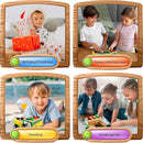 Toddler Montessori Busy Board - Wooden Educational Toy with Lights, Switches, Relay, Key, Bulbs, Sensory Board on Wheels - Preschool Motor Skills Learning Activities - Christmas & Birthday Gift by TinyTreasures Baby Boutique