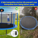 SKYUP Tranpoline 1500LBS 16 15 14 12 10 8 FT Tranpoline for 7-10 Kids and Adults, Windproof Outdoor Tranpoline with Enclosure Net, Basketball Hoop, Easy to Install & Last Long - ASTM Approved by TinyTreasures Baby Boutique