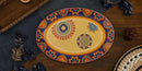 Bico Tunisian Ceramic 16 inch Oval Platter, Microwave & Dishwasher Safe by CozyNest Decor