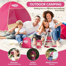 Kids Camping Set – an Outdoor Campfire Toy Set Featuring a Tent, Oil lamp, Stove, and More,Gift Idea for Girls Age 3+ Year Old Birthday Christmas by TinyTreasures Baby Boutique