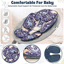 Pea Pod Infant Car Seat Insert 2-in-1 Baby Car Seat Head & Body Support for Newborn Girl Reversible 3 Layer Warm Preemie Carseat Stroller Cushion Headrest with Soft Minky Dot Fabric, Cute Dinosuar by TinyTreasures Baby Boutique