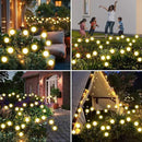 Solar Firefly Lights 16 LED Swaying Outdoor Waterproof Decorative Lights for Yard Patio Pathway Lawn Decorations (2 Pack, 8 Heads) by CozyNest Decor