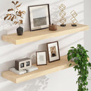 Floating Shelves for Wall, USA-Sourced Maple Wood 36 Inch Long Wall Shelves Set of 2, Natural Wooden Mounted Picture Ledge Shelf, Nursery Book Storage Shelf Kids Bookshelf, Display Shelf by TinyTreasures Baby Boutique