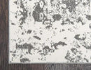 Unique Loom Rosso Collection Vintage, Geometric, Bohemian, Traditional, Distressed, Southwestern Area Rug, 2' 7" x 10' 0", Light Gray/Ivory by CozyNest Decor