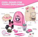 Kids Explorer Kit with Safari Vest & Hat for 3-12 Year Old Boys & Girls - Safari Costume Kids, Zoo Keeper, Paleontologist & More - Giftable STEM Outdoor Explorer + Bug Ebook by TinyTreasures Baby Boutique