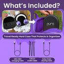 Puro Sound Labs PuroQuiet Plus Kids Noise Cancelling Headphones, Bluetooth Kids On Ear Headphones with Mic, Lightweight On-Ear Design, Studio-Grade Sound (Purple) by TinyTreasures Baby Boutique