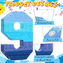 Sratte Number 1 2 3 4 5 6 7 8 9 Piñata with Stick Blindfold Confetti, Gradient Blue Piñata for Kids Boys Girls Birthday Party Anniversary Decorations Supplies(Number 9) by TinyTreasures Baby Boutique