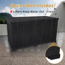 KUIKUI 288 Gallon Waterproof Deck Box, Outdoor Storage Box Waterproof Lockable with Divider and Lifter Prevent Water Seeping into from Floor for Patio Cushions by GreenHaven Gardens