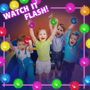 Bouncy Light Up Ball for Kids - LED Flashing Spiky Sensory Toys for Kids with Autism Stress Balls for Toddlers 1-3 Fidget Toys Sensory Balls Glow in The Dark for Novelty Noisemaker Toys for Parties by TinyTreasures Baby Boutique