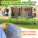 Trampoline 8FT 10FT 12FT 14FT 16FT, Recreational Trampolines with Enclosure Net and Ladder, Outdoor Anti-Rust Trampolines for Kids and Adults, ASTM Approved by TinyTreasures Baby Boutique