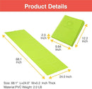 Folding Yoga Travel Pilates Mat Foldable Easy to Carry to Class Beach Park Tear resistant Travel Picnics 4mm Thick 9 Colors by TinyTreasures Baby Boutique
