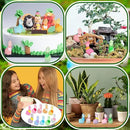 Poen 50 Pcs Resin Miniature Alpaca Figurines Glow in Dark Luminous Mini Animals Alpaca Llama for Garden Landscape Aquarium Dollhouse Decor(Cute Style) by GreenHaven Gardens