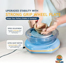 ThaLan Pottery Wheel for Kids, Mini Pottery Wheel Kit for Kids and Beginners, 4.7’’ Electric Pottery Wheel, Adjustable Speed, Low Noise, Precision Control, 8Pcs Pottery Tools, (Blue) by TinyTreasures Baby Boutique