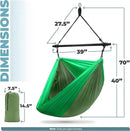 Sorbus Hanging Hammock Chair - Tree Pod Sensory Swing - Outdoor Camping Cacoon Chair - Collapsible and Lightweight Swings - Swinging Rocker Chairs for Camp, Travel, Hiking, Tent, Porch (500 lb Max) by GreenHaven Gardens