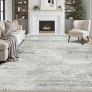 Area Rugs 8x10 Living Room Rugs: Large Modern Abstract Washable Rug with Non-Slip Backing, Thin Carpet for Dining Room Table Bedroom Nursery Indoor Home Office-Gray by TinyTreasures Baby Boutique