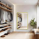 Gold Bathroom Mirror, 36x55 Inch Rectangular Deep Frame Mirror, Large Wall Mounted Bathroom Vanity Mirror Over Sink for Bedroom,Restroom, Living Room, Hangs Vertically or Horizontally by CozyNest Decor