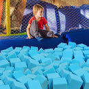 Foam Pit Cubes - 24 PCS 5 Inches Gymnastics Foam Blocks Trampoline Blocks, Multi-Sport Protective Padding for Freerunning, Trampoline, Parkour, Skate Parks & BMX - Blue by TinyTreasures Baby Boutique