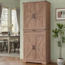 72'' Kitchen Storage Pantry Cabinet, Tall Storage Cabinet with 8 Door Shelves, 2 Cabinets and 1 Drawer, Freestanding Cupboard for Kitchen, Dining Room, Bathroom, Laundry, Living Room, Espresso by CozyNest Decor