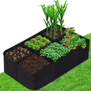 CJGQ Fabric Raised Garden Bed 4x2x1ft Garden Grow Bed Bags for Growing Herbs, Flowers and Vegetables 55 Gallon