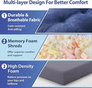 Chair Cushions, Dining Chair Cushions, Tufted Indoor Chair Pads, Set of 2, Navy Blue, 16.5'' x 16.5'' x 3.5'' by CozyNest Decor