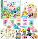 Drama Planet Air Dry Clay Kit for Kids - 18 Cans of Modeling Clay, 46-Page Guidebook with 26 Character Tutorials, Great Gift for Boys & Girls by TinyTreasures Baby Boutique