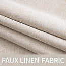 MIULEE 100% Blackout Linen Textured Curtains for Bedroom Solid Thermal Insulated Natural Grommet Room Darkening Curtains & Drapes Luxury Decor for Living Room Nursery 52 x 96 Inch (2 Panels) by TinyTreasures Baby Boutique
