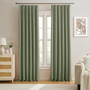 KEQIAOSUOCAI Pinch Pleated Curtains Blakcout 108 Inches Long 9 FT Length, Darkening Bedroom Curtains Thermal Insulated Window Treatment Panels Blackout Drapes for Living Room(40 x 108,Sage Green) by TinyTreasures Baby Boutique