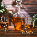 Stag Antler Whiskey Decanter Premium Barware Gift Elegant Drinkware Collection by The Wine Savant