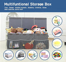 Extra Large Toy Box Chest with Mesh Pockets, Kids Toy Storage Organizer Bakest Box, Foldable Toy Organizers and Storage Bin with Lids, Toy Bin for Kids, Boys,Girls,Nursery,Playroom,Office by TinyTreasures Baby Boutique