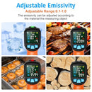 MESTEK Infrared Thermometer Gun, Non Contact Digital Laser Thermometer Temperature Gun with Color LCD for Cooking, Home Repairs, Humidity Measurement, Adjustable Emissivity -58°F to 1472°F(-50~800°C) by TinyTreasures Baby Boutique