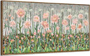 amatop Framed Large Floral Wall Art Modern Botanical Canvas Print Flower Field Wall Decor Abstract Landscape Picture Blooming Flower Forest Pink Green Artwork for Living Room Bedroom Office 48x24 in by CozyNest Decor