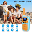 Walkie Talkies for Kids Rechargeable Walkie-Talkie for Adults Long Range FRS 2 Way Radio 3 Pack with Lanyard Battery 4 Miles NOAA USB, Family Toys for 3-12 Year Old Girls Boys Toddlers Camping by TinyTreasures Baby Boutique