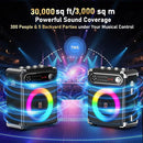 Karaoke Machine with 2 Wireless Microphones,【Upgraded 6.5"Woofer & 2"Tweeter】Portable Bluetooth 5.3 Karaoke Speaker, PA System with Bass/Treble/Echo Adjustment, Supports USB/AUX/TF/TWS for Home Party by TinyTreasures Baby Boutique