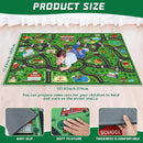 Kids Carpet Playmat Rug 6 x 9 ft Player Car Rug, City Life Traffic Road Map Mat Educational Game Area Mat for Toddler Children Playroom Classroom Bedroom(Green)