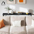 63'' Console Table, Skinny Entryway Table with Fast-Charging Station, Narrow Long Sofa Table, Behind Slim Couch Table for Entrance, Hallway, Living Room Decor ST-BK160-1 by CozyNest Decor