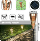 6-Pack Butterfly Outdoor Decor Solar Pathway Lights, Metal Landscape Lighting for Garden, Lawn, Yard, Patio, Backyard, Pathway, Walkway – gifts for Mother, Women, Men, Grandmother, Grandfather by GreenHaven Gardens