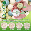 GOGOSO Balls for Ball Pit - Plastic Ball for Toddlers 1-3, Baby Kids Ball Pool Decoration,Creamy Green+Creamy Blue+ Soft White,500pcs by TinyTreasures Baby Boutique